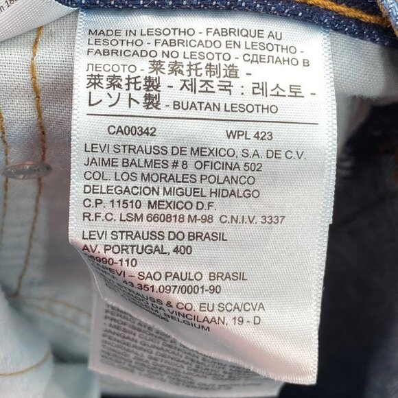 Levi’s Bootcut Blue Denim Jeans Men’s Size 34x30 - Picture 6 of 8